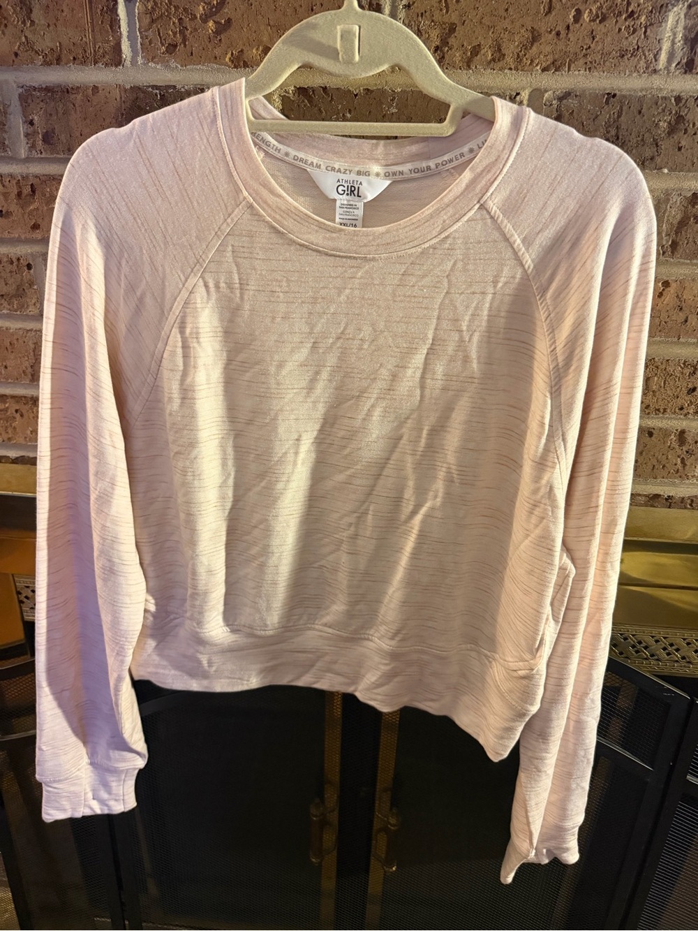Athleta Light Pink Crewneck Sweatshirt